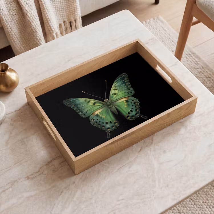 Plateau - Papillon - Vert - Profondeur — 2