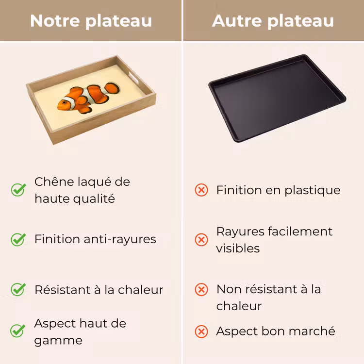 Plateau - Poisson - Orange - Rayures — 3