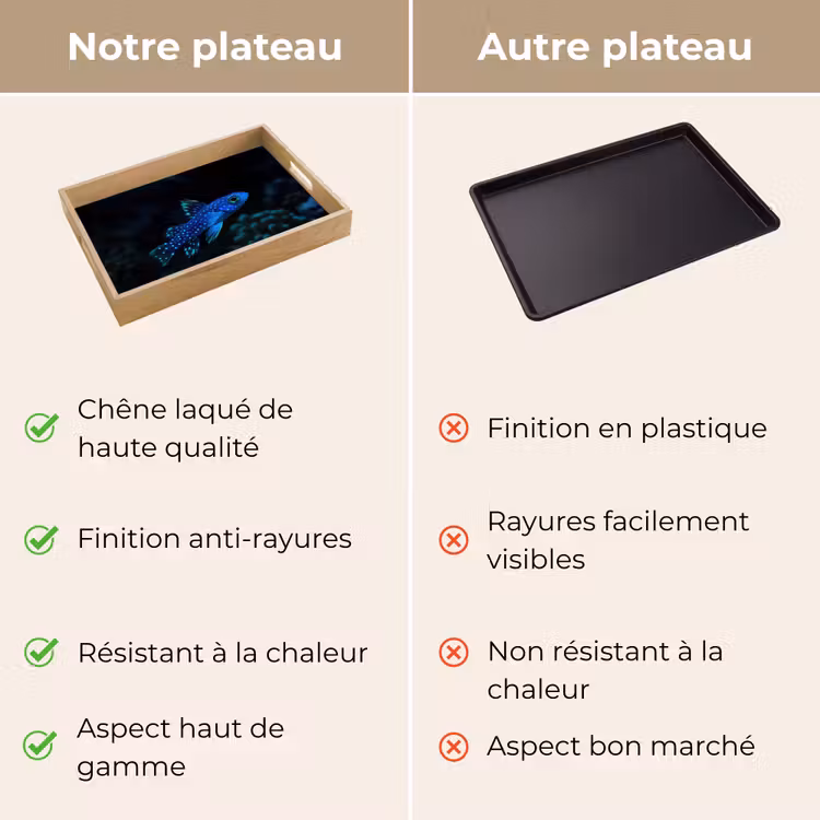 Plateau - Poisson - Points - Corail - Bleu — 3