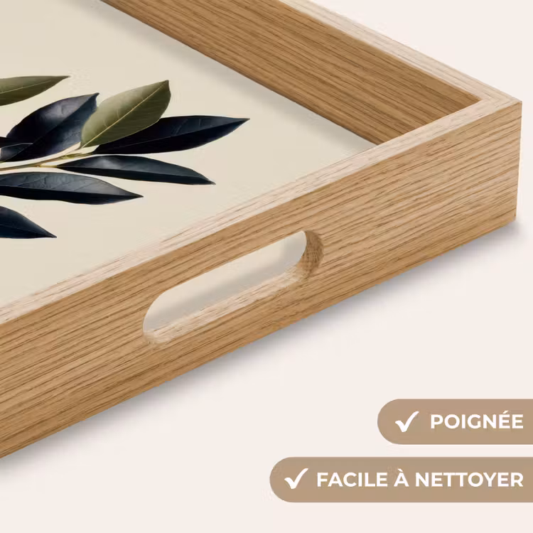 Plateau - Ovale - Vert olive - Simple — 5
