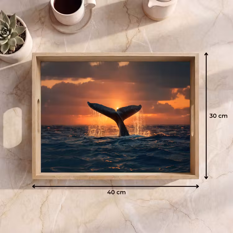 Plateau - Queue de baleine - Eau - Coucher de soleil — 9