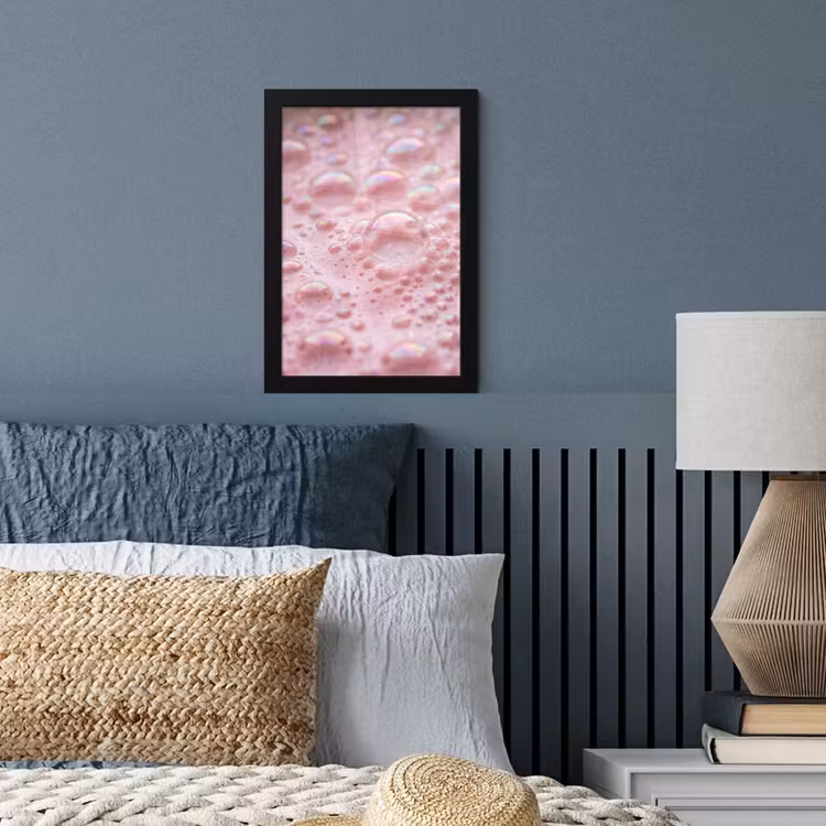 Poster avec cadre - Mousse - Texture - Rose — 4