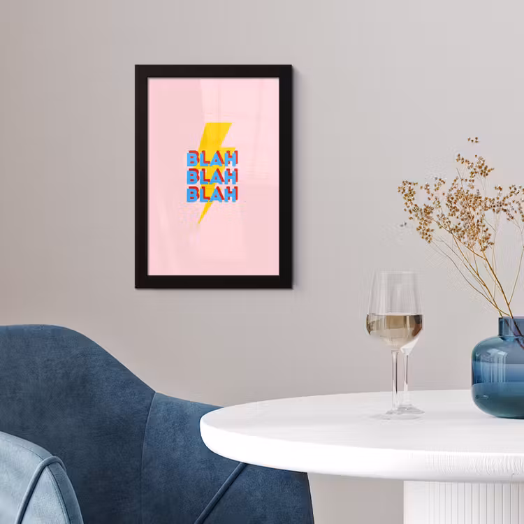 Poster avec cadre - Blah - Eclair - Rose — 2