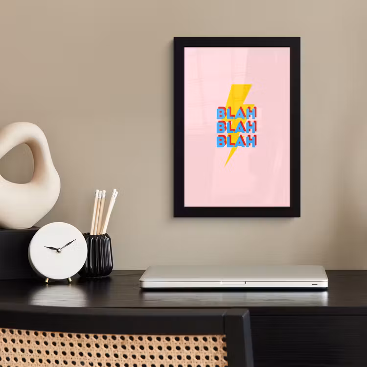 Poster avec cadre - Blah - Eclair - Rose — 3