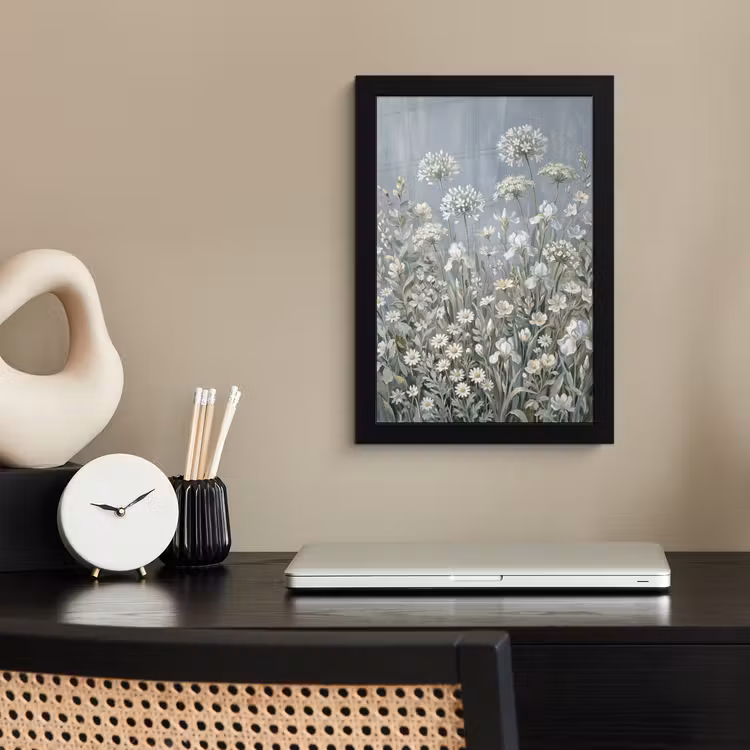 Poster avec cadre - Fleurs - Botanique - Bleu — 3