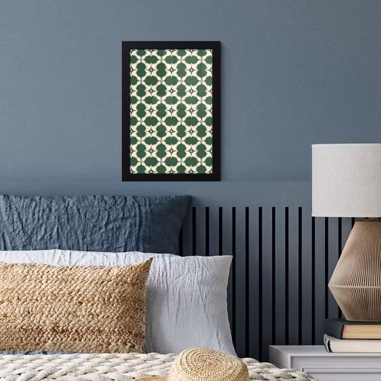 Poster avec cadre - Carrelage - Classic - Vert — 4