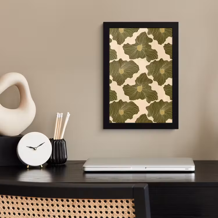 Poster avec cadre - Moderne - Abstrait - Vert — 3