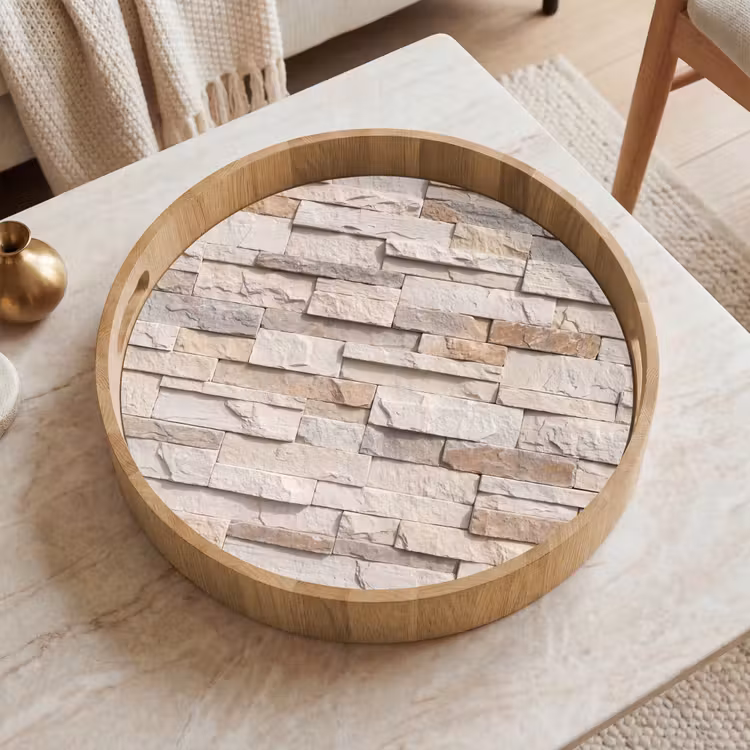 Plateau - Pierre - Mur - Texture - Rustique - Beige — 2