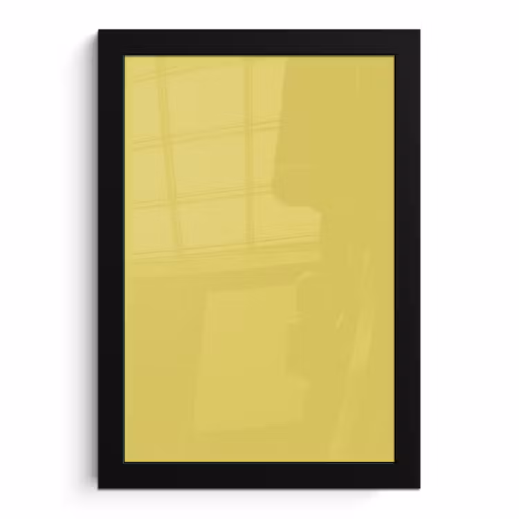 Poster avec cadre - Doré - Ocre - Jaune — 1