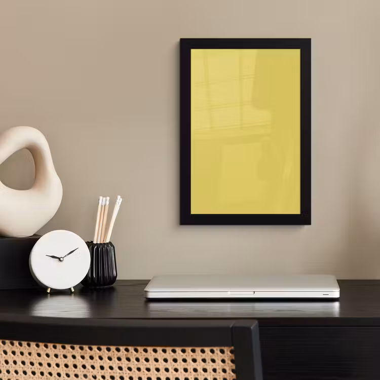 Poster avec cadre - Doré - Ocre - Jaune — 3