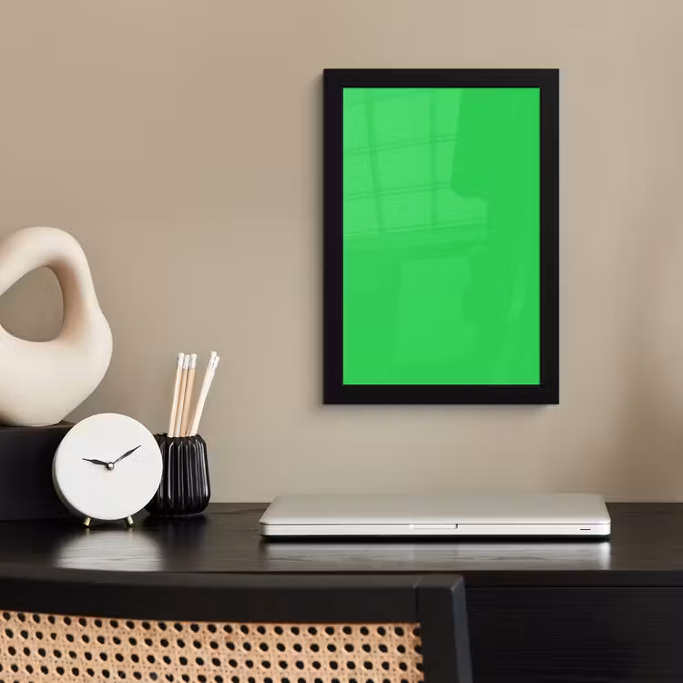 Poster avec cadre - Menthe - Vert - Vert — 3