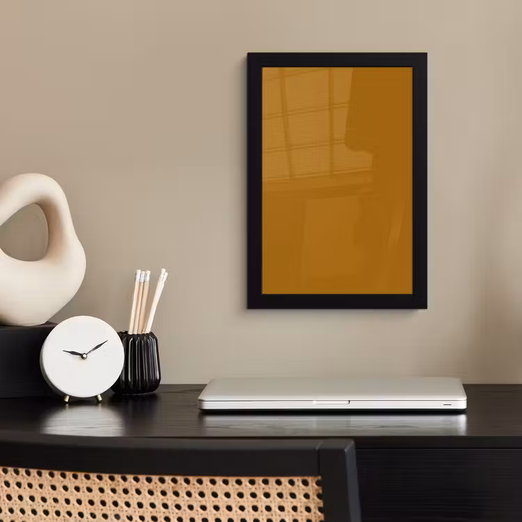Poster avec cadre - Ocre - Or - Jaune — 3