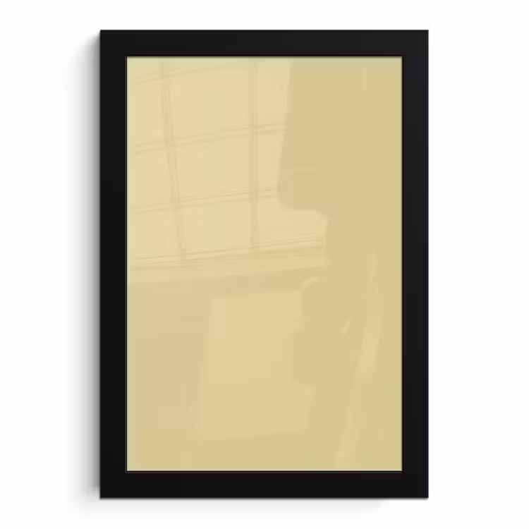 Poster avec cadre - Mellow - Touch - Jaune — 1