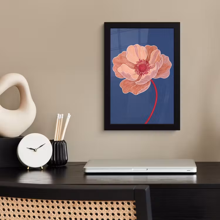 Poster avec cadre - Fleurs - Moderne - Abstrait — 3