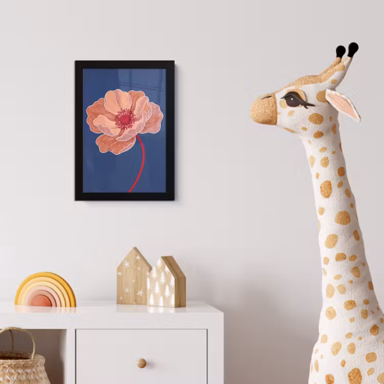 Poster avec cadre - Fleurs - Moderne - Abstrait — 5