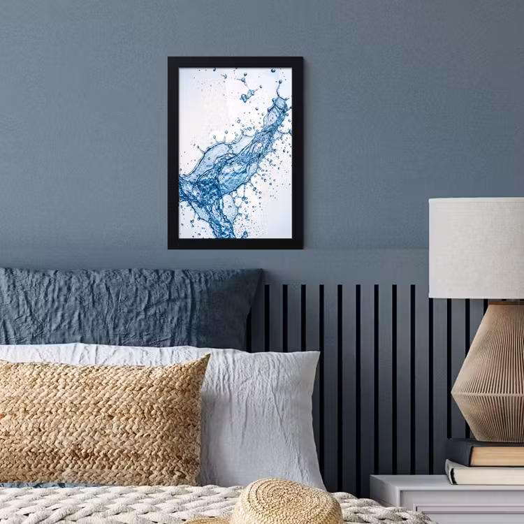 Poster avec cadre - Spash - Eau - Bleu — 4