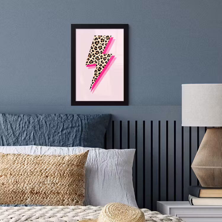 Poster avec cadre - Pois - Rose - Eclair — 4