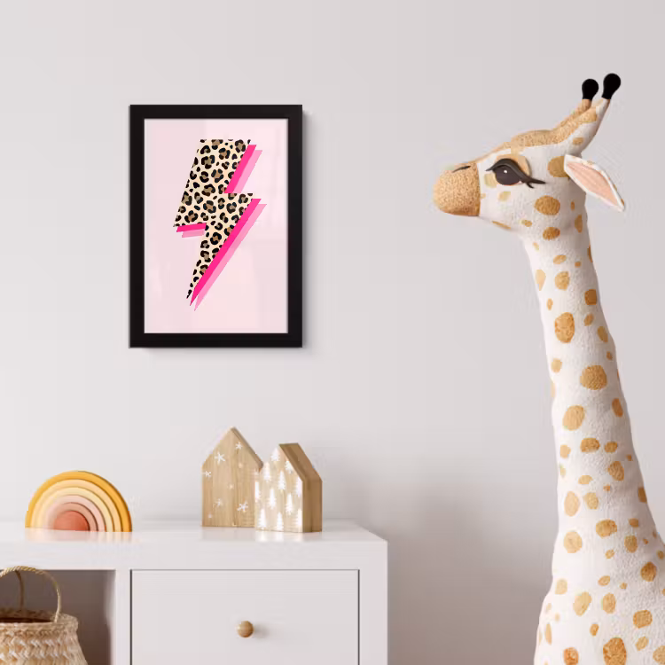 Poster avec cadre - Pois - Rose - Eclair — 5