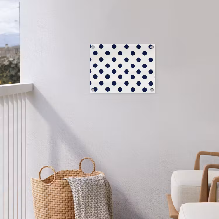 Poster d'extérieur - Classique - Points - Bleu — 3