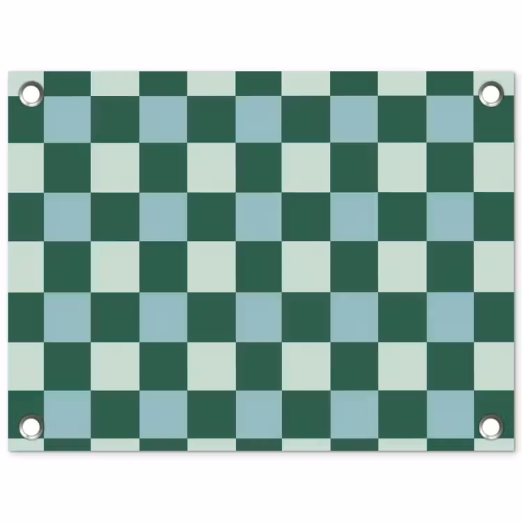 Poster d'extérieur - Échiquier - Classic - Vert — 1