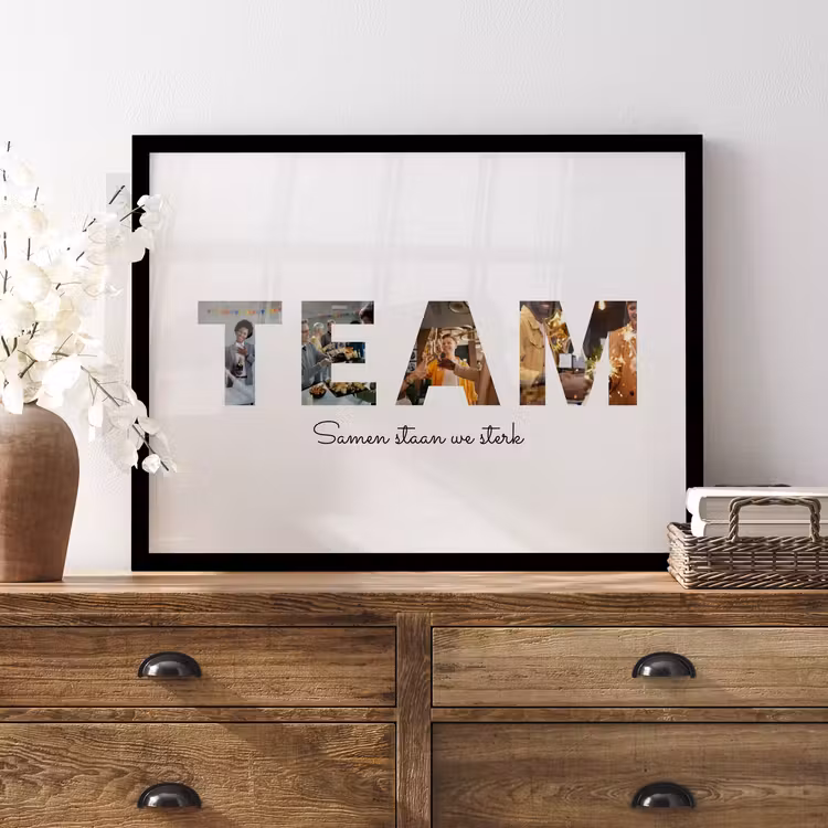 Poster met lijst - Eigen tekst — 4