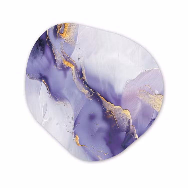 Forme organique - Forex - Pourpre - Moderne - Marbre - Abstrait — 1