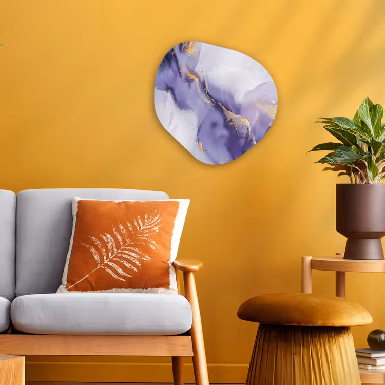 Forme organique - Forex - Pourpre - Moderne - Marbre - Abstrait — 3