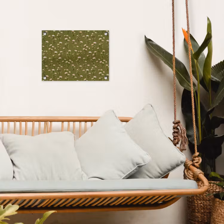 Poster d'extérieur - Rustique - Fleurs - Vert — 5