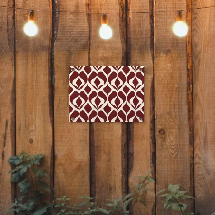 Poster d'extérieur - Rouge - Drop pattern - Graphic — 2