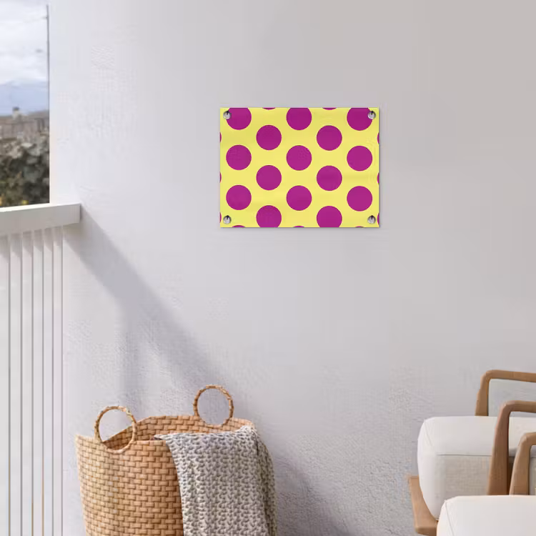 Poster d'extérieur - Points - Classique - Jaune — 3