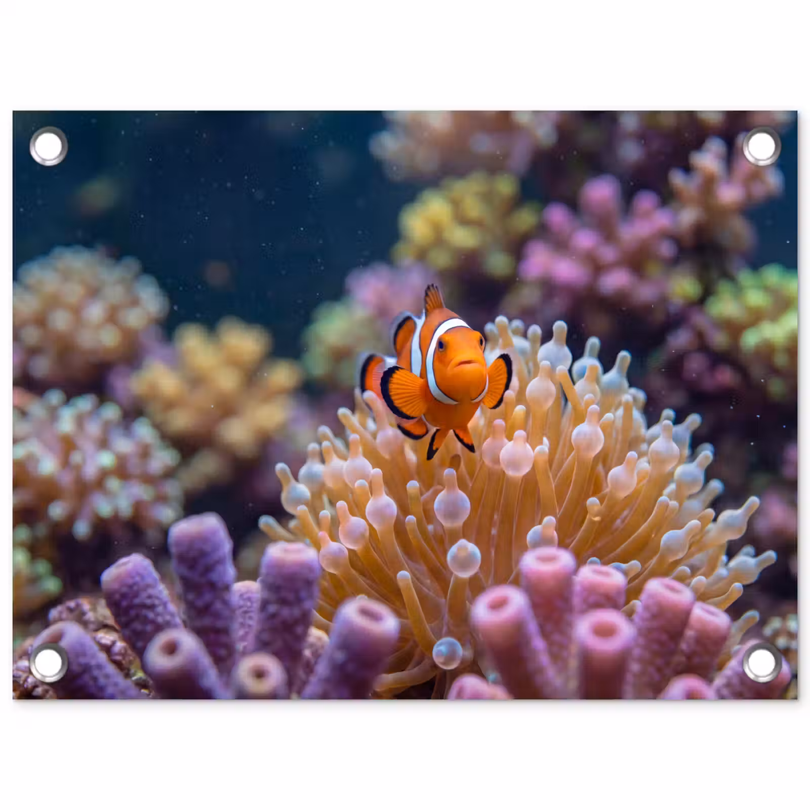 Poster d'extérieur - Poisson - Corail - Sous-marin - Orange - Animaux — 1