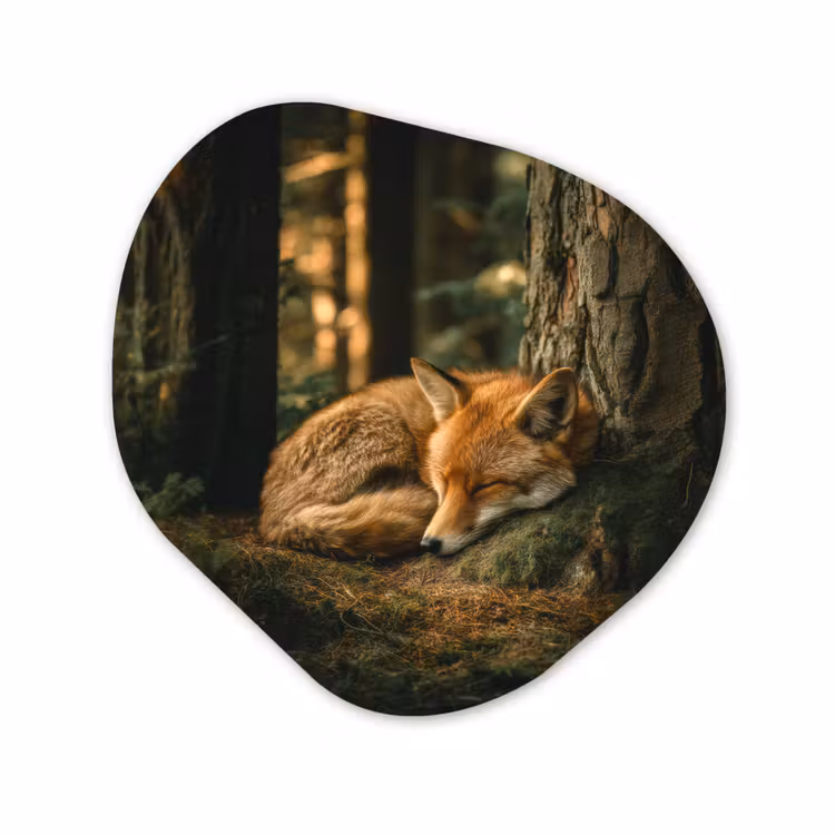 Forme organique - Forex - Renard - Forêt - Sommeil — 1