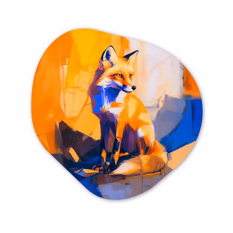 Forme organique - Forex - Renard - Orange - Formes - Abstrait — 1