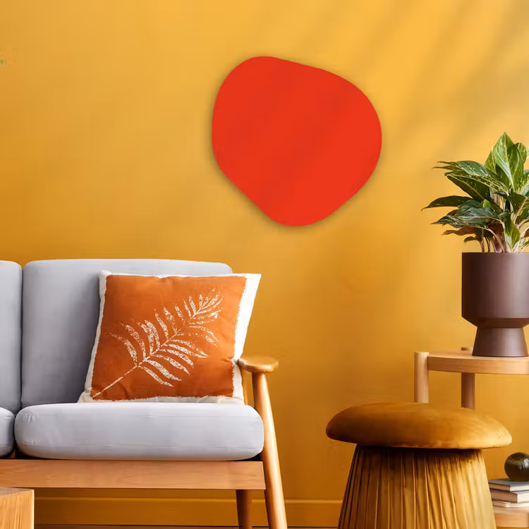 Forme organique - Forex - Rouge - Couleur - Solide — 3
