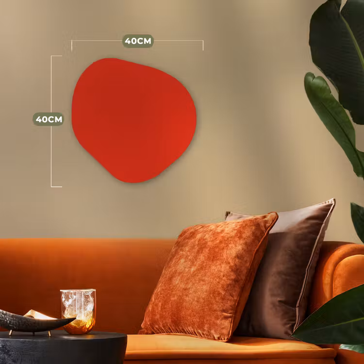 Forme organique - Forex - Rouge - Couleur - Solide — 4