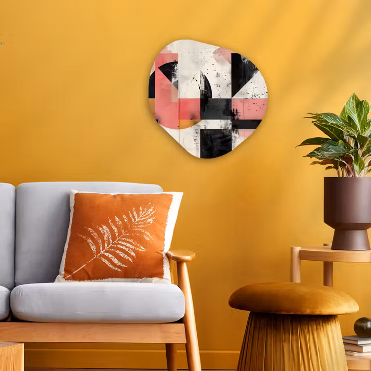 Forme organique - Forex - Rose - Abstrait - Esthétique - Moderne - Formes — 3