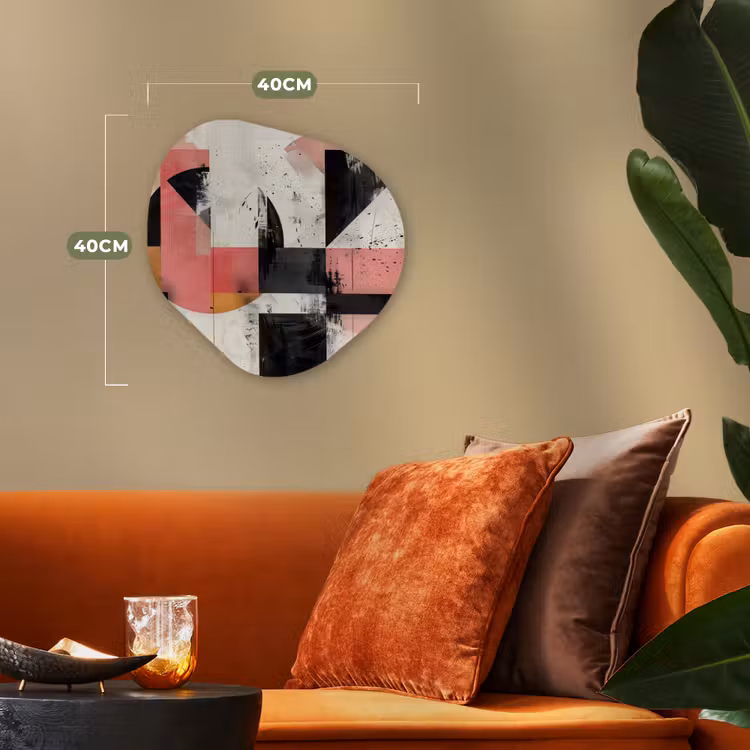 Forme organique - Forex - Rose - Abstrait - Esthétique - Moderne - Formes — 4