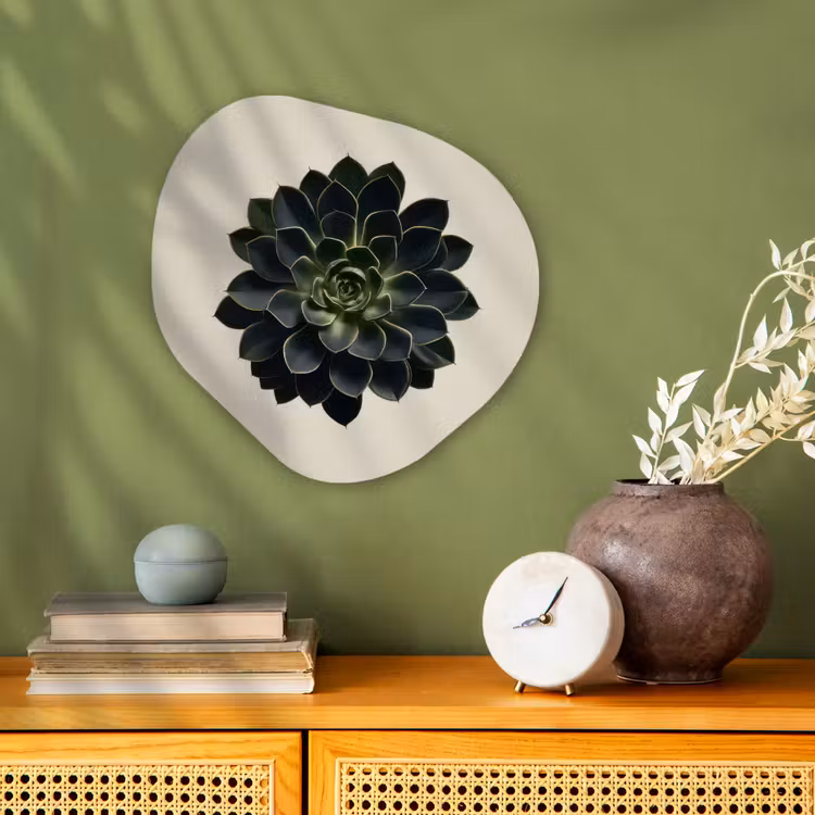 Forme organique - Forex - Rosette - Circulaire - Vert foncé — 2