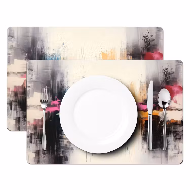 Set de table - Abstrait - Explosion de couleurs - Paysage — 2