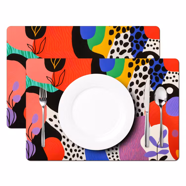Set de table - Abstrait - Formes - Couleurs - Points — 2