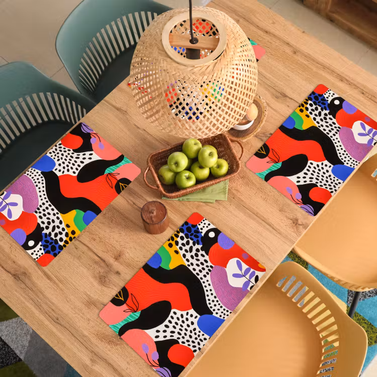 Set de table - Abstrait - Formes - Couleurs - Points — 4