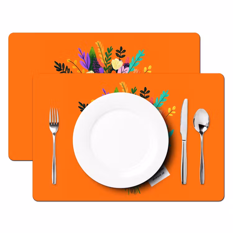 Set de table - Carte - Bouquet - Fleurs — 2