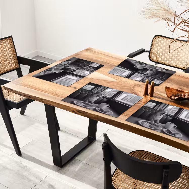 Set de table - Chat - Café - Pain - Noir — 3