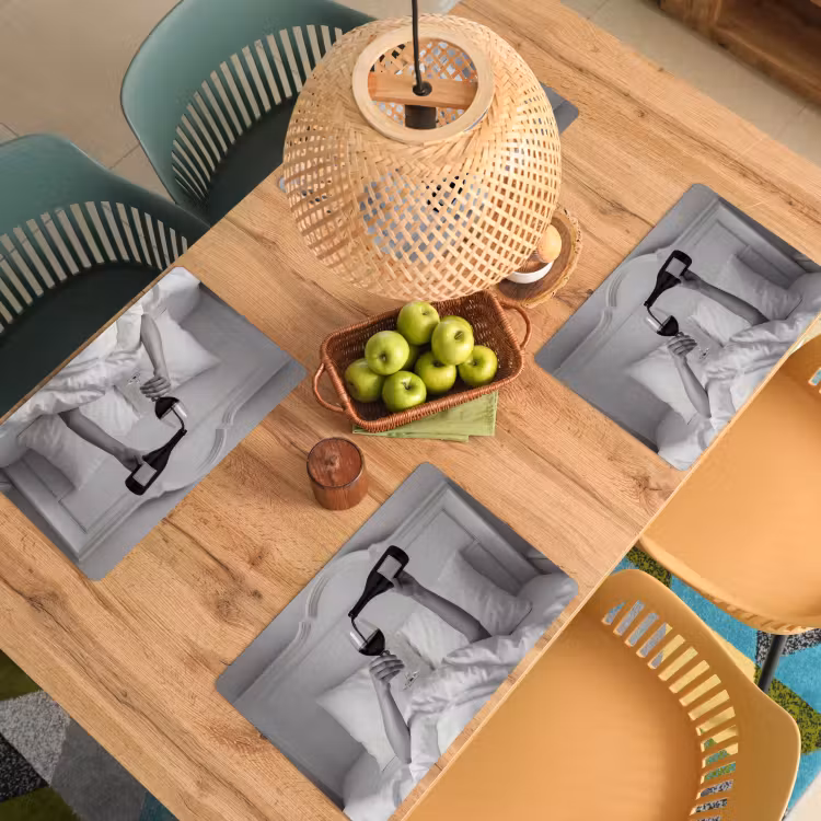 Set de table - Draps - Bras - Vin - Verre — 4