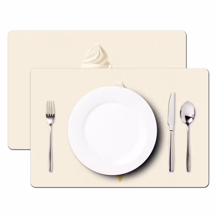 Set de table - Cornet de glace - Blanc — 2