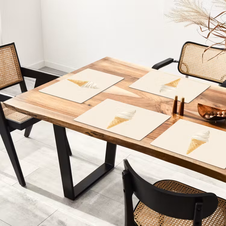Set de table - Cornet de glace - Blanc — 3