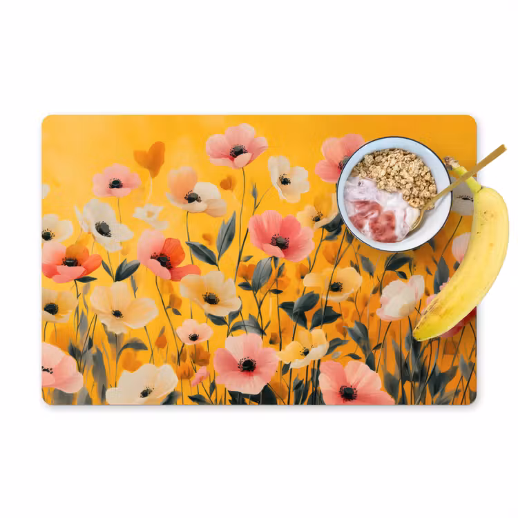 Set de table - Fleurs - Champ - Jaune — 1