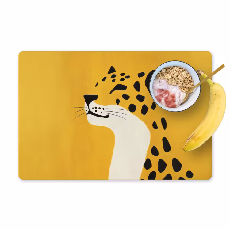 Set de table - Guépard - Illustration - Jaune — 1