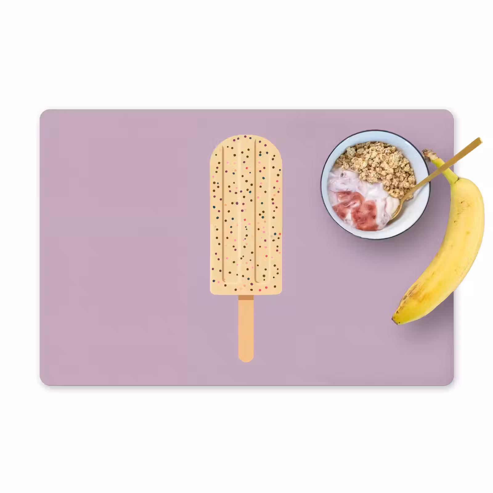 Set de table - Beige - Glace - Moucheté — 1