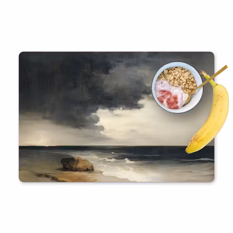 Set de table - Côte - Vagues - Rocher - Tempête — 1